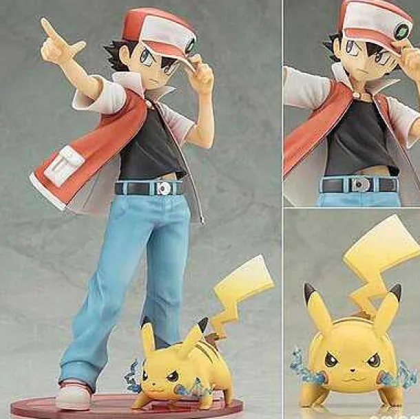 Ash Ketchum & Pikachu Pokemon Figuren Set (Ca. 15Cm)