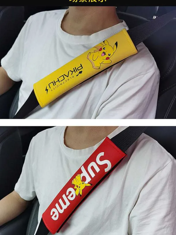 Auto Sitzgurt Cover Im Pikachu Oder Pokemon Design