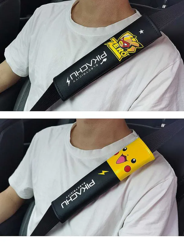 Auto Sitzgurt Cover Im Pikachu Oder Pokemon Design