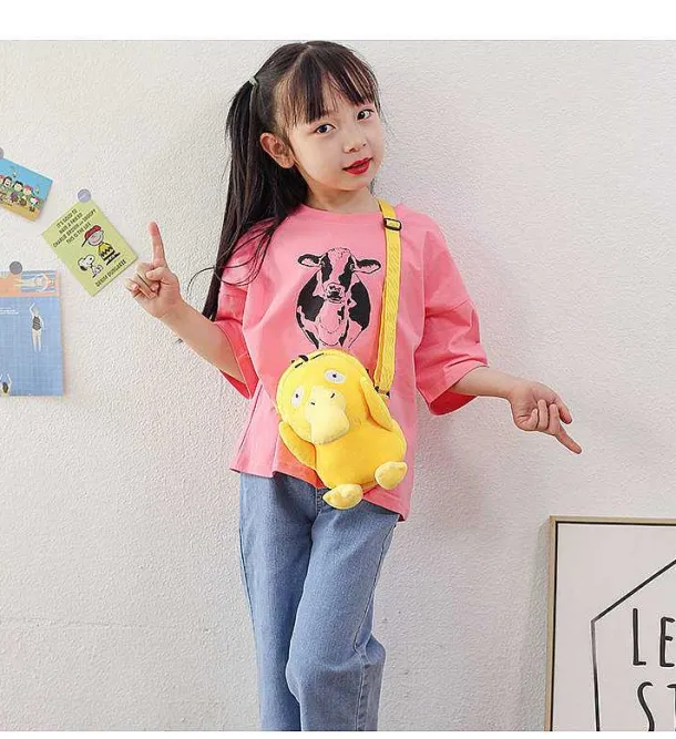 Bisasam Bulbasaur, Pikachu, Enton, Glumanda Plusch Kleine Tasche Rucksack