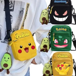 Canvas Pokemon Messenger Tasche, Slingbag Umhangetasche In Vielen Motiven