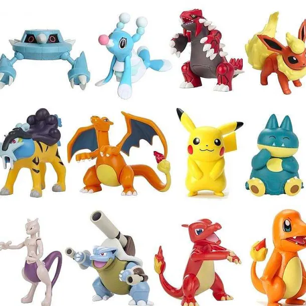 4Cm Pokemon Figuren (Charmander Cubone Bulbasaur Alola Vulpix Fennekin Chespin Pikachu Etc.)
