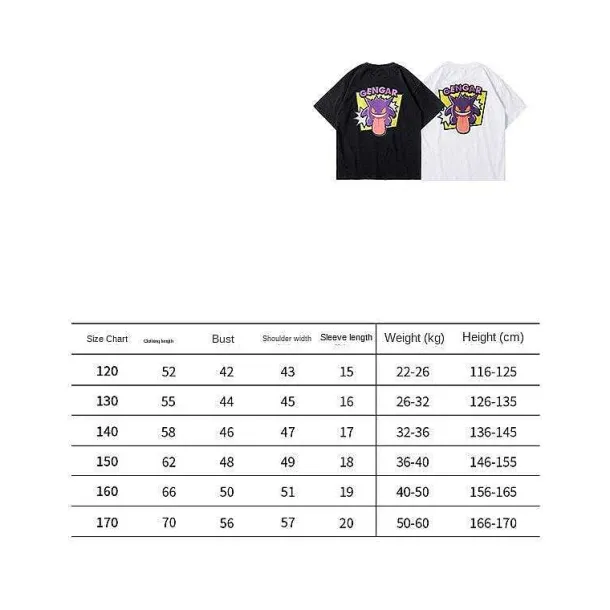 Cooles Gengar Sommer T-Shirt Fur Kinder