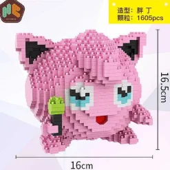 Detektiv Pikachu Baustein-Modell (15Cm X 15Cm X 15Cm)