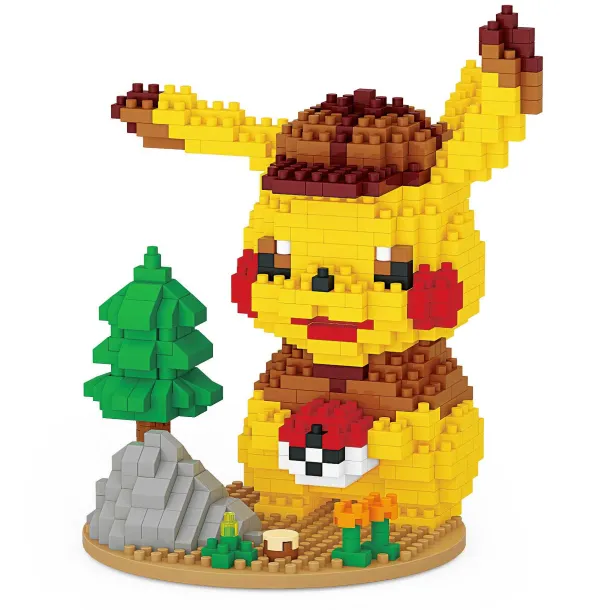 Detektiv Pikachu Klemm Baustein Set (675 Bausteine)