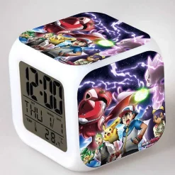 Digitaler Pokemon Wecker In Unterschiedlichen Motiven