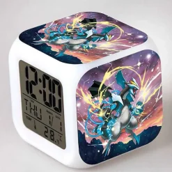 Digitaler Pokemon Wecker In Unterschiedlichen Motiven
