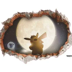 3D Pokemon Detektiv Pikachu Wand Sticker (45Cm*60Cm)