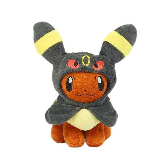 Eevee Plusch Mit Poncho - Umbreon, Espeon, Jolteon, Vaporeon, Sylveon, Flareon (Ca. 20Cm)