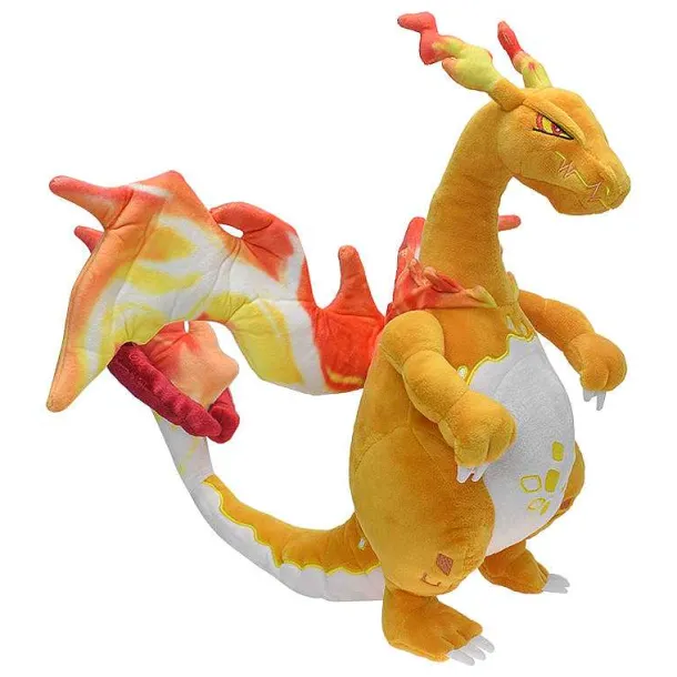 2Er Set Pluschfigur Gigadynamax-Pokemon Glurak Charizard, Ca. 38 Cm