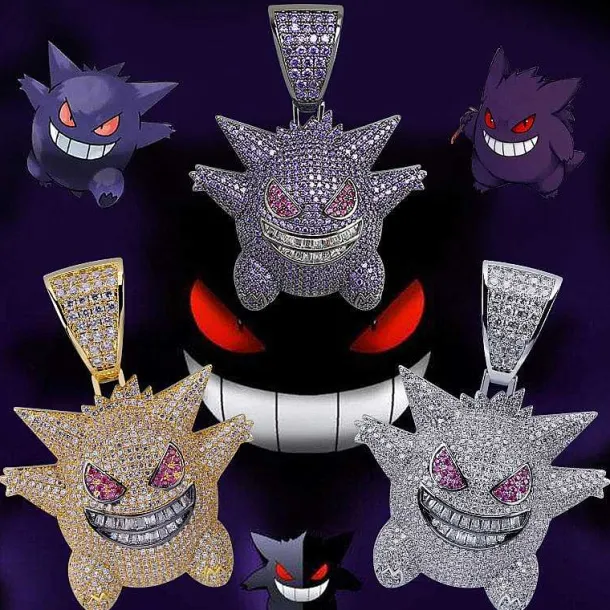 Gengar Pokemon Hip Hop Halskette