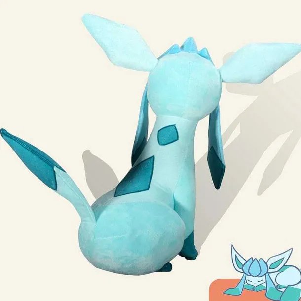 Glaziola / Glaceon Im Neuen Look - Pokemon Kuscheltier (Ca. 30Cm)