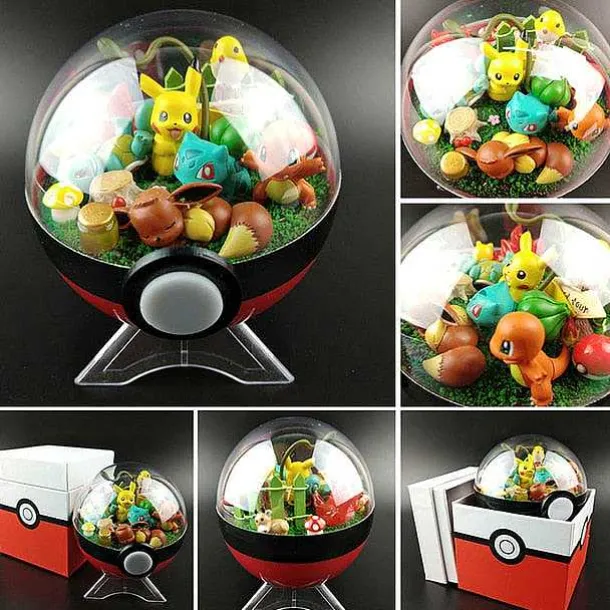 Groser Pokeball Mit Pokemon Figur