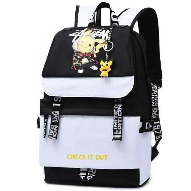 Groser Pokemon Schulrucksack Mit Usb Ladebuchse Im Pikachu Look