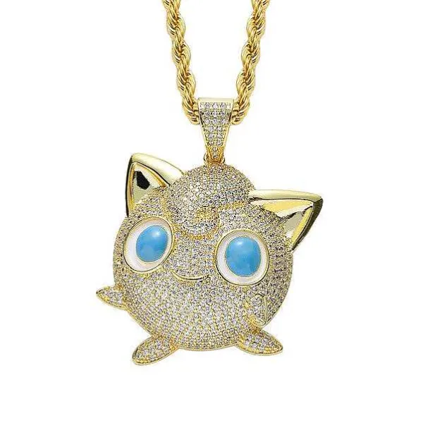 Jigglypuff Pummeluff Halskette Hip Hop Style Pokemon