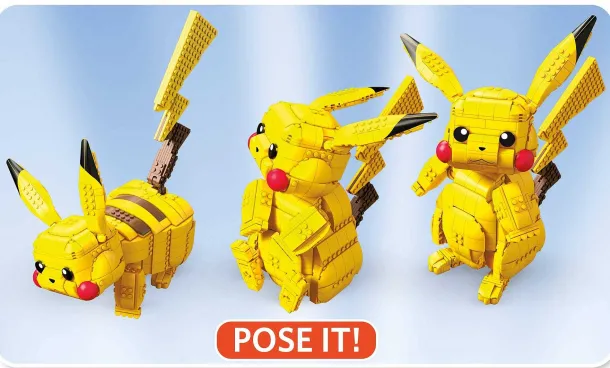 Jumbo Pikachu Mega Baustein Set Pokemon Figur