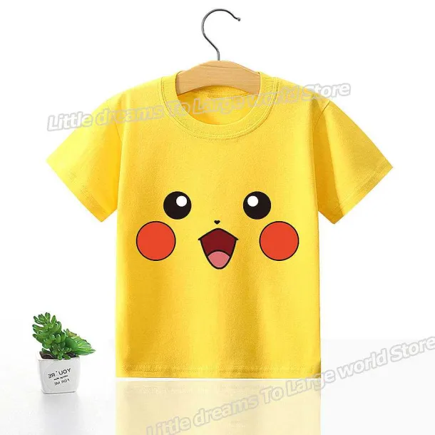 Kinder T-Shirts Mit Niedlichen Pokemon Oder Pikachu Motiven