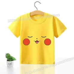 Kinder T-Shirts Mit Niedlichen Pokemon Oder Pikachu Motiven