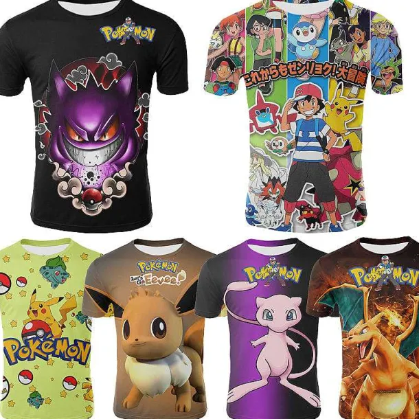 Kinder T Shirts Pokemon Und Pikachu Motive