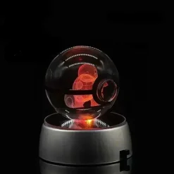Kristall Pokeball Mit 3D Effekt Realxo Mewtu Pikachu Uvm.