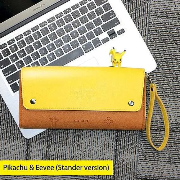 Leder Schutztasche Pokemon Pikachu Design Fur Switch Konsolen