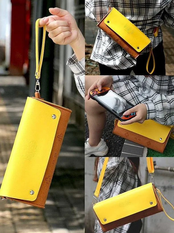 Leder Schutztasche Pokemon Pikachu Design Fur Switch Konsolen