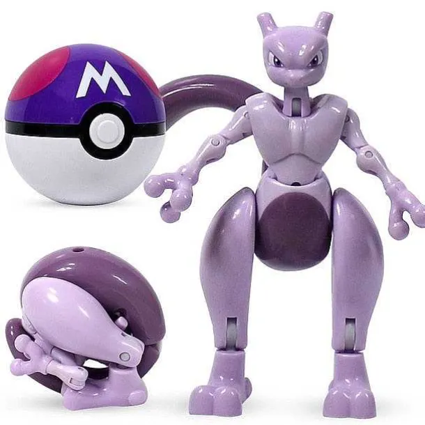 Mewtwo / Mewtu Spielzeug Figur Mit Pokeball