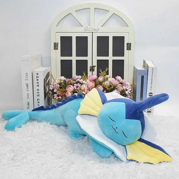 Niedliches Schlafendes Aquana Vaporeon Kuschel Pokemon (Ca. 65Cm)