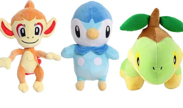 Panflam, Plinfa Oder Chelast Pluschtiere Aus Pokemon Strahlender Diamant Und Leuchtende Perle