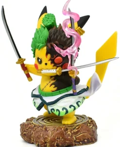 Pikachu Anime Kawaii Cosplay Roronoa Zoro Pokemon Figur (Ca. 10Cm)