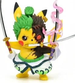 Pikachu Anime Kawaii Cosplay Roronoa Zoro Pokemon Figur (Ca. 10Cm)