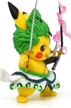 Pikachu Anime Kawaii Cosplay Roronoa Zoro Pokemon Figur (Ca. 10Cm)