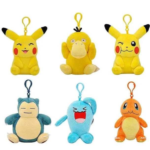 Pikachu, Bulbasaur, Squirtle Etc. Plusch Keychain