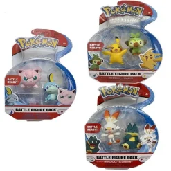 Pikachu, Chimpep, Pummeluff, Memmeon, Hopplo Mampfaxo Figuren Sets