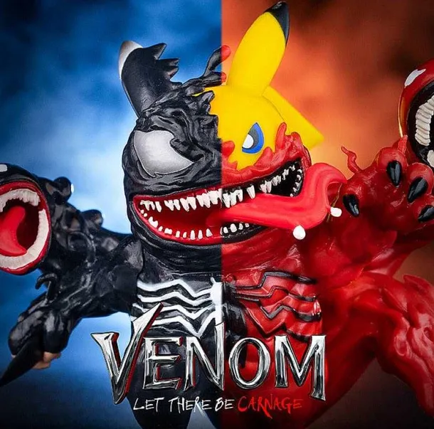 Pikachu Cosplay Figur - Pikachu Als Venom