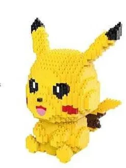 Pikachu, Glumanda, Schiggy, Relaxo Oder Evoli Bausteine Set Pokemon