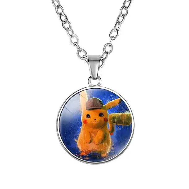 Pikachu Halskette Mit Anhanger - Viele Unterschiedliche Pokemon Motive
