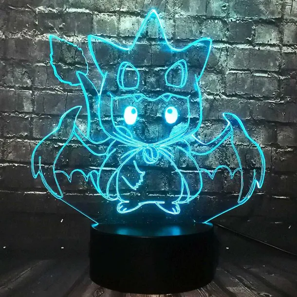 Pikachu Pokemon Cosplay 3D Led Lampe Mit Farbwechsel