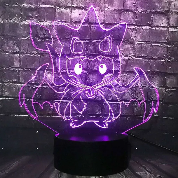 Pikachu Pokemon Cosplay 3D Led Lampe Mit Farbwechsel
