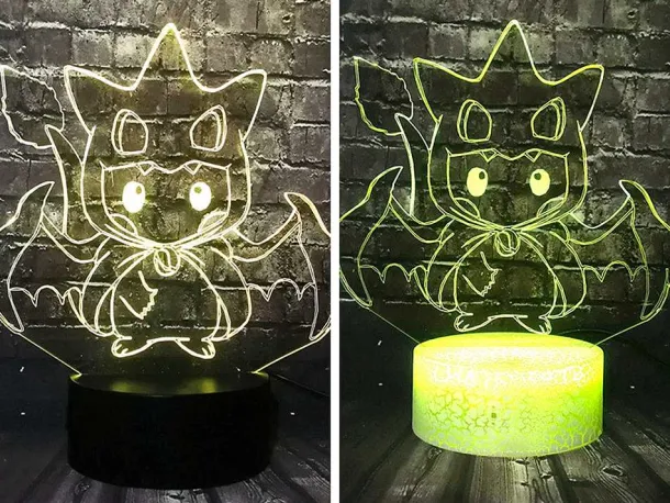 Pikachu Pokemon Cosplay 3D Led Lampe Mit Farbwechsel