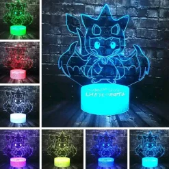 Pikachu Pokemon Cosplay 3D Led Lampe Mit Farbwechsel