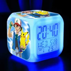 Pikachu Pokemon Digitaler Wecker Mit Led Beleuchtung