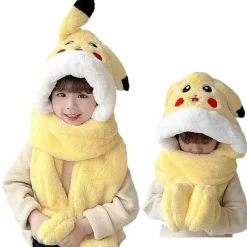 Pikachu Wintermutze Mit Integrierten Schal
