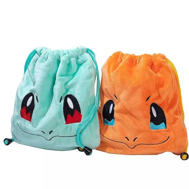Plusch Tasche Mit Kordel In Pokemon Motiven