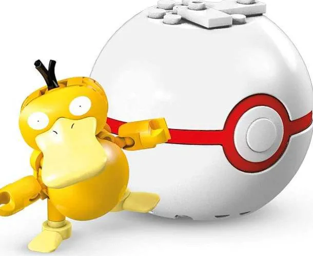 Pokeball Baustein Mit Pokemon Figur - Verschiedene Motive