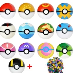 Pokemon Ball Set 12 Stk. Pokebälle Mit 24 Pokemon Figuren