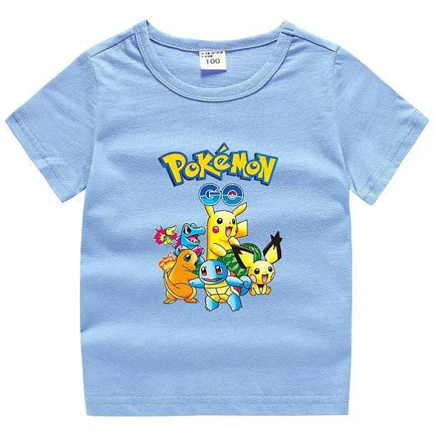 Pokemon Baumwolle T-Shirt Fur Kinder - Viele Motive Und Farben