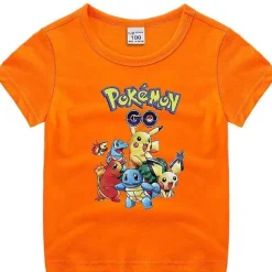 Pokemon Baumwolle T-Shirt Fur Kinder - Viele Motive Und Farben