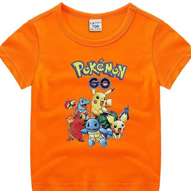 Pokemon Baumwolle T-Shirt Fur Kinder - Viele Motive Und Farben