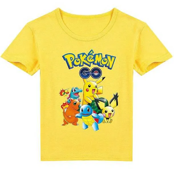 Pokemon Baumwolle T-Shirt Fur Kinder - Viele Motive Und Farben